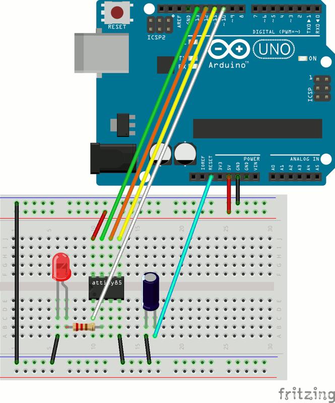 ArduinoISP + ATtiny 85